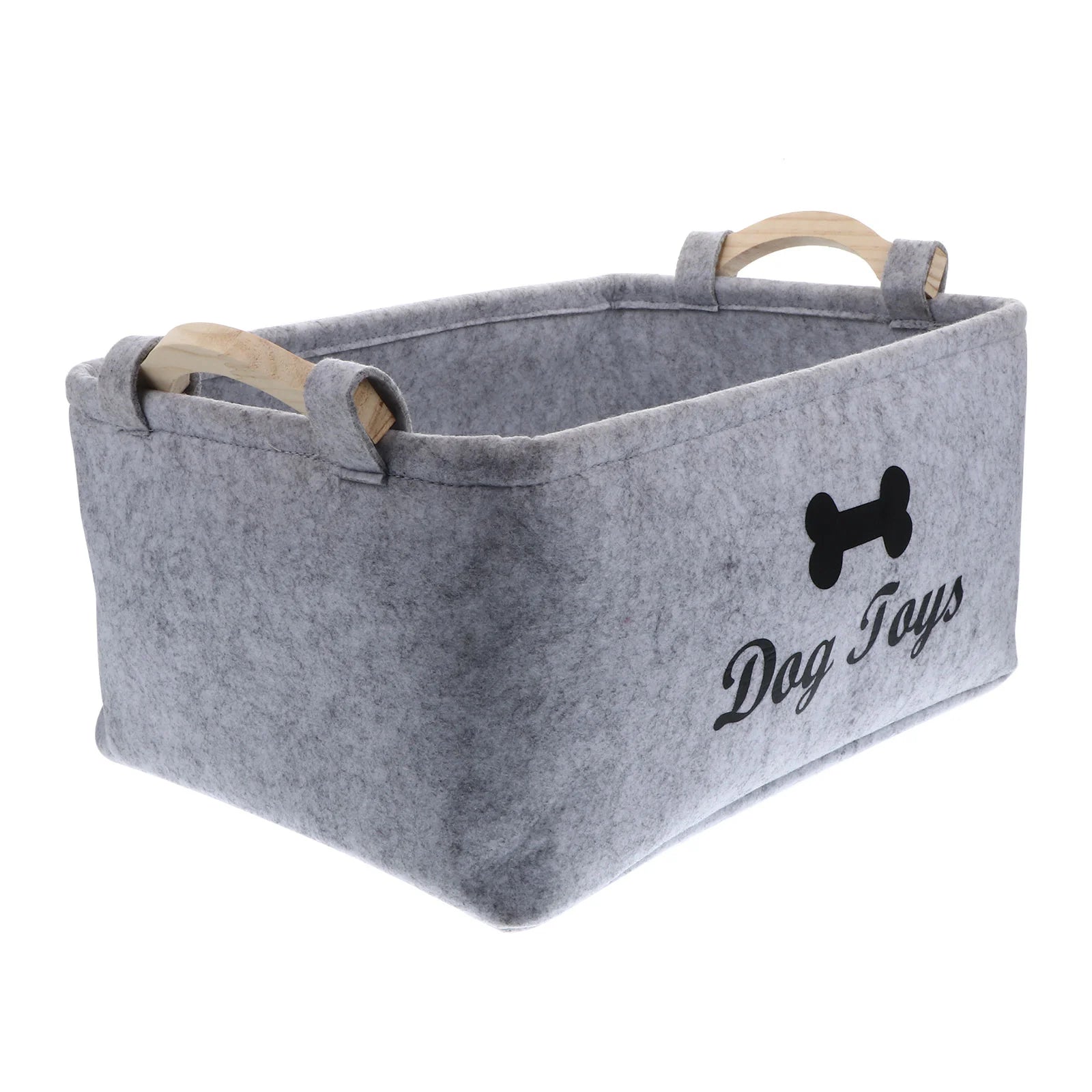 Pet Toy Felt Basket Storage Box