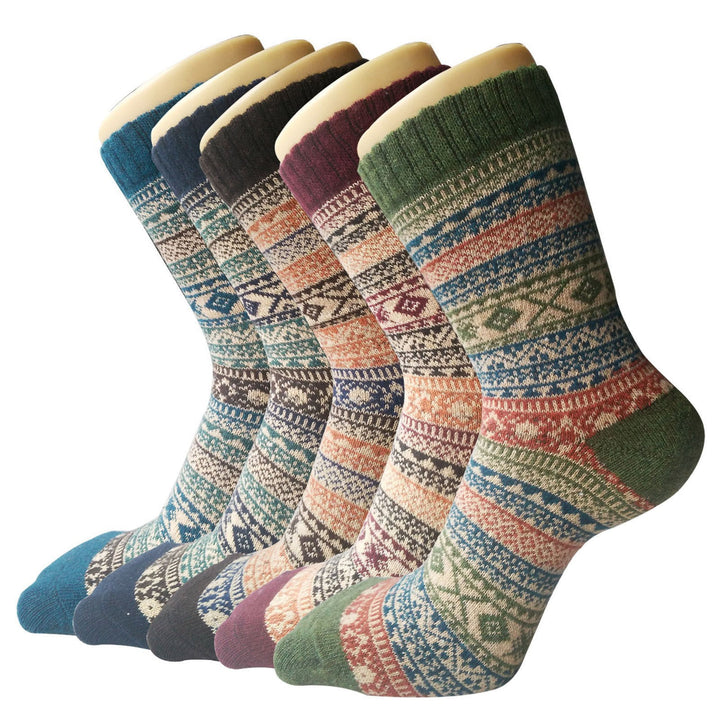 Ana | 5 Pairs Nordic-Style Women's Thermal Socks