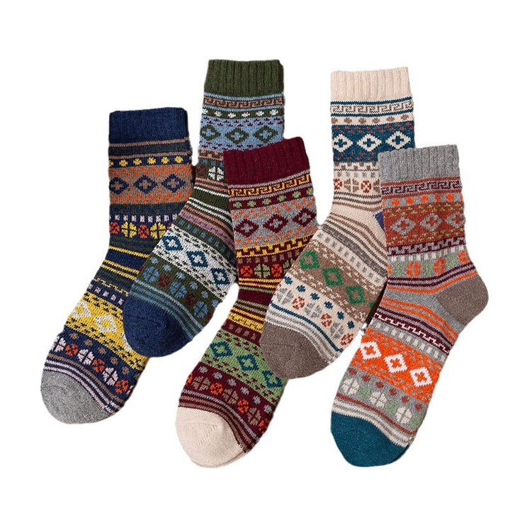 Diana | 5 Pairs Nordic-Style Women's Thermal Socks