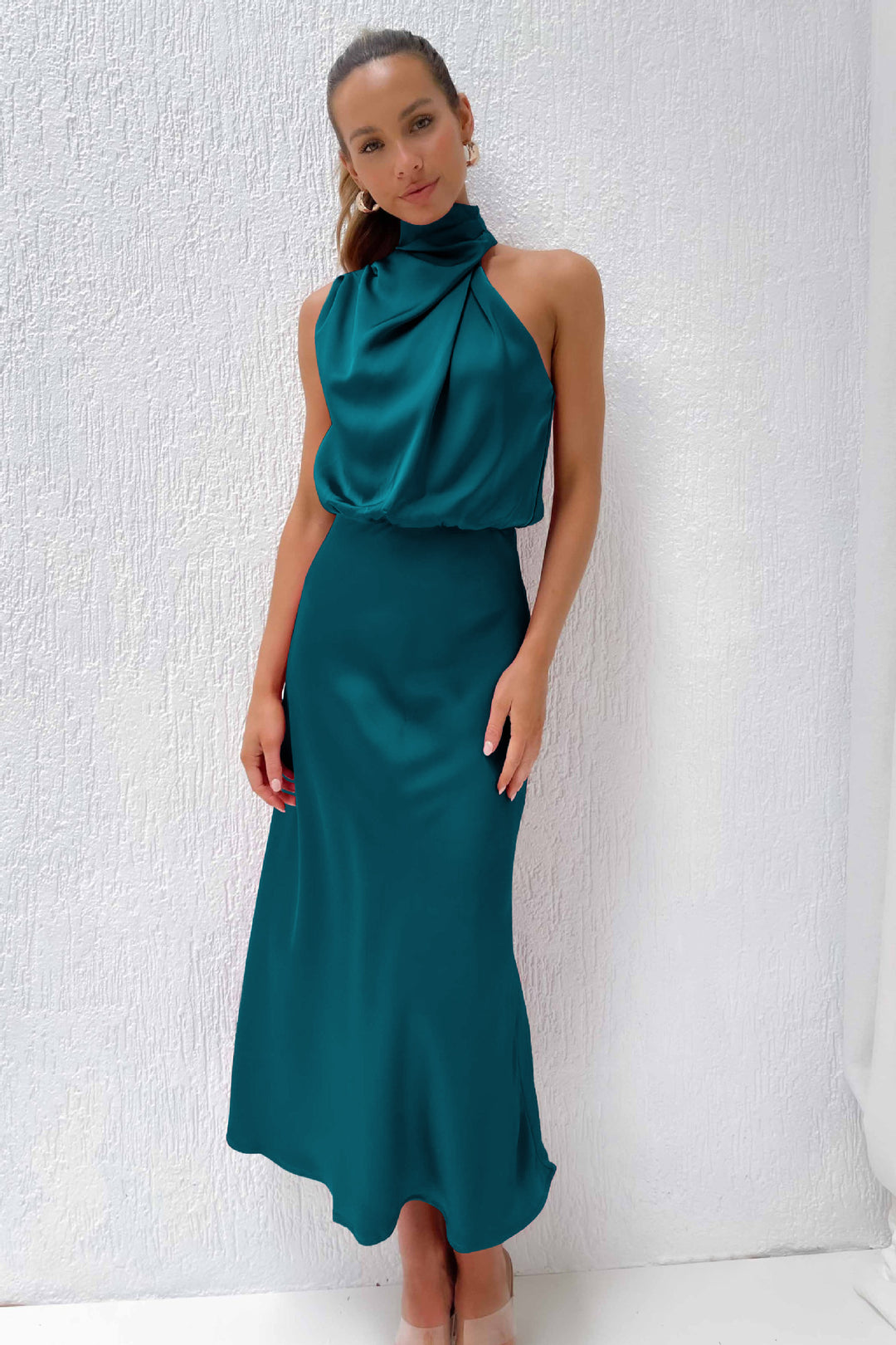 Diane |Off-the-shoulder elegant midi-dress