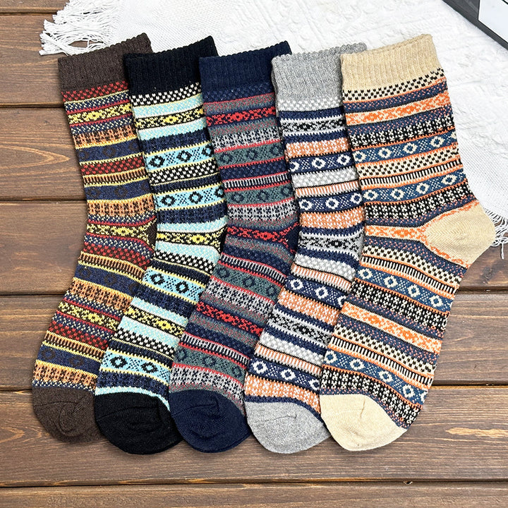 Evaline | 5 Pairs Nordic-Style Women's Thermal Socks