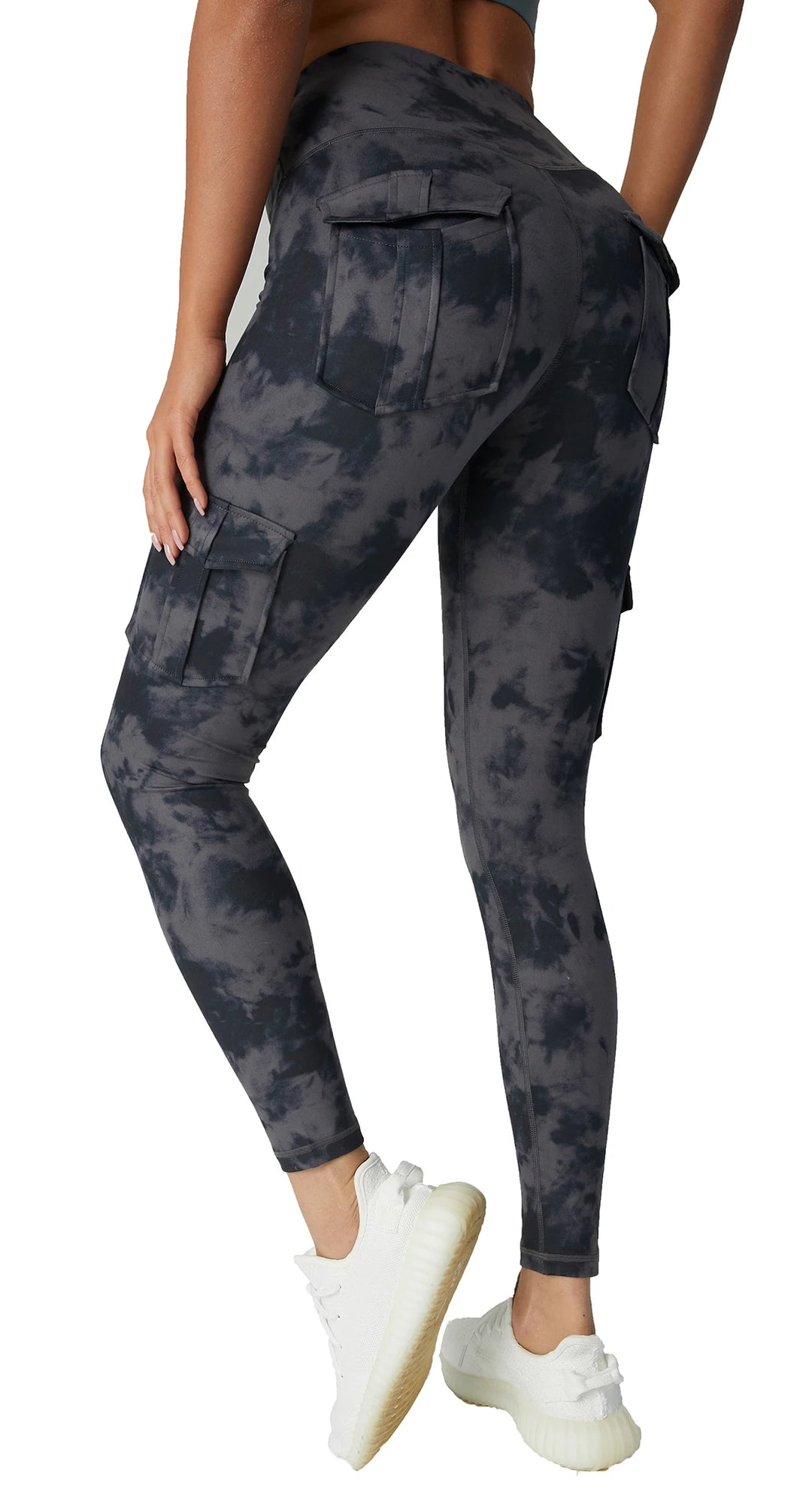 Fitness Leggings With Pockets & Solid High Waist