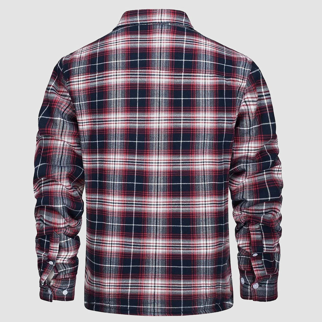 Klaus | Lined plaid shirt jacket