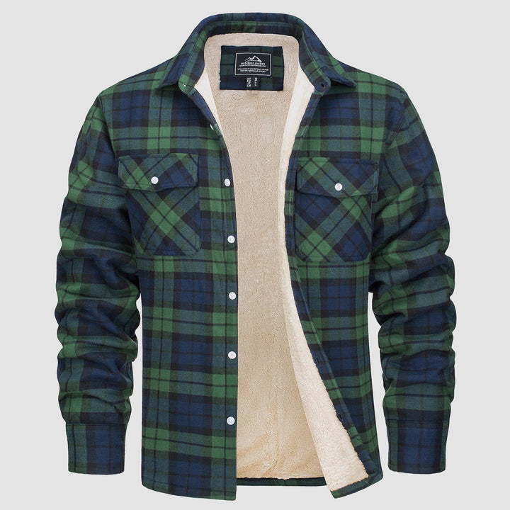 Klaus | Lined plaid shirt jacket