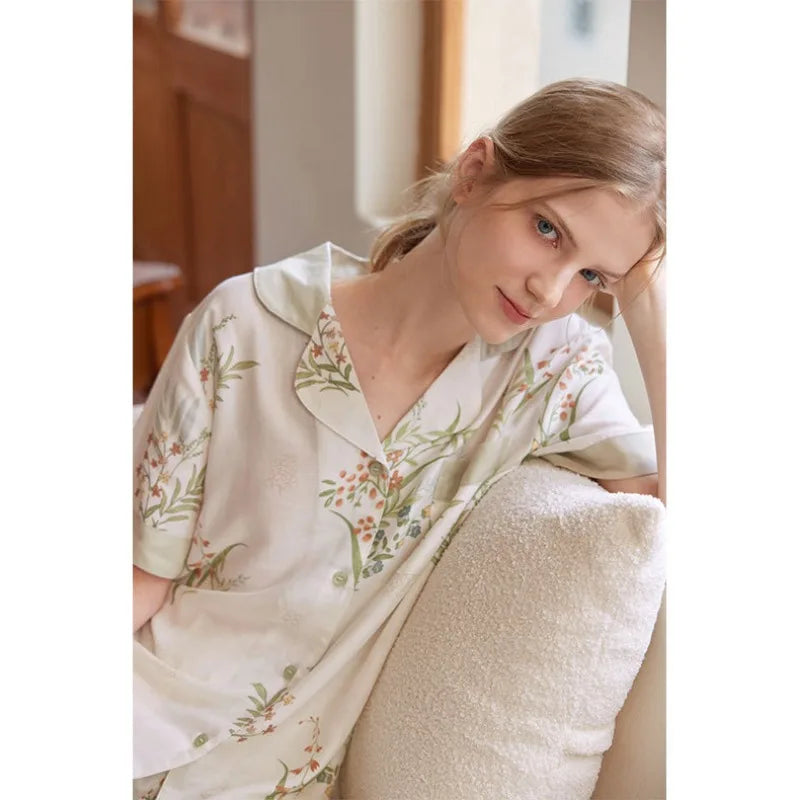 Jasmine | Leaf Bamboo Pyjamas