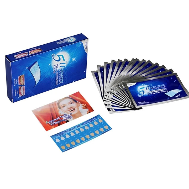 5D Teeth Whitening Strips  (28pairs)