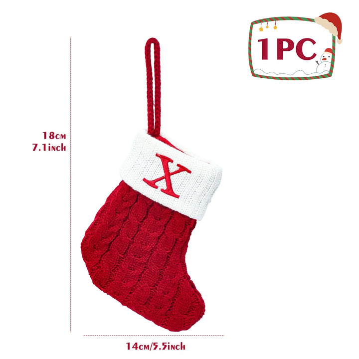 Personalized Christmas Letter Sock Decoration