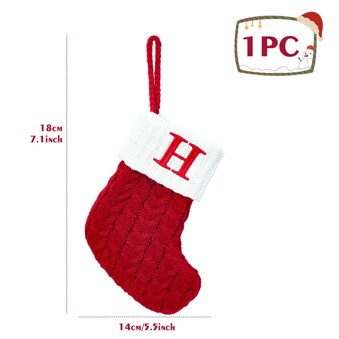 Personalized Christmas Letter Sock Decoration