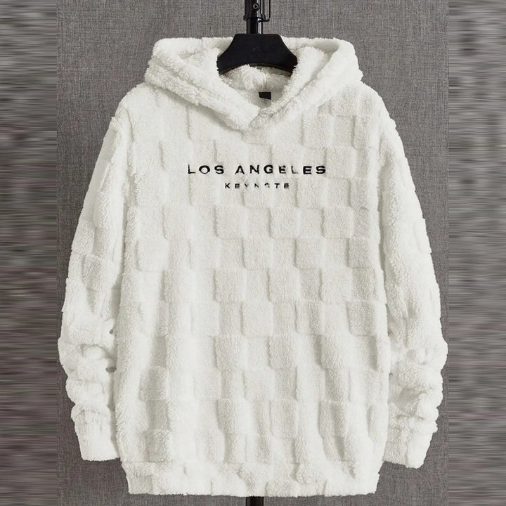 Hooded Loose Fit Fleece Pullover