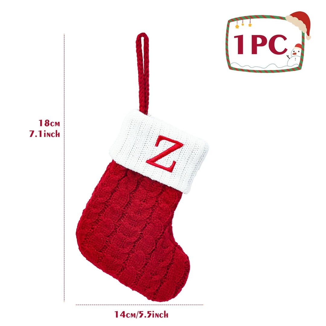 Personalized Christmas Letter Sock Decoration