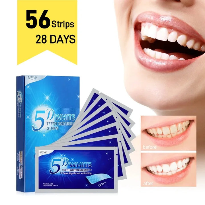 5D Teeth Whitening Strips  (28pairs)