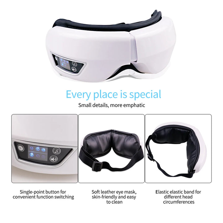 Eye Massager With Vibration, Heat and Music