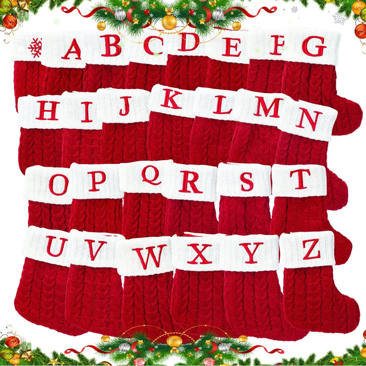 Personalized Christmas Letter Sock Decoration