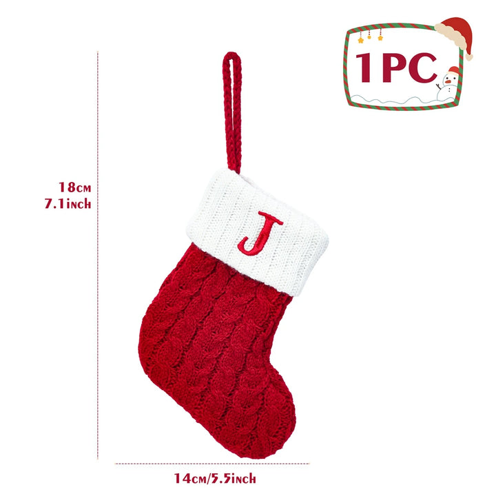 Personalized Christmas Letter Sock Decoration