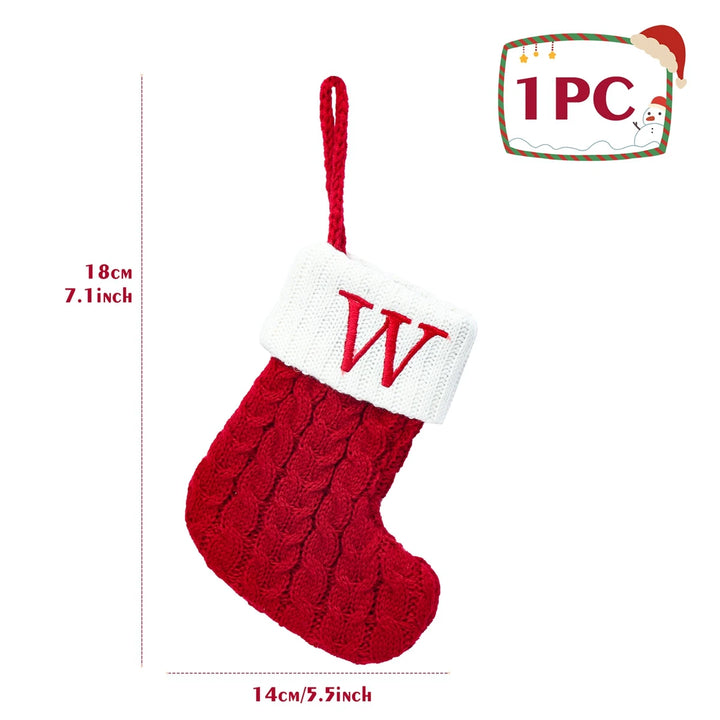 Personalized Christmas Letter Sock Decoration