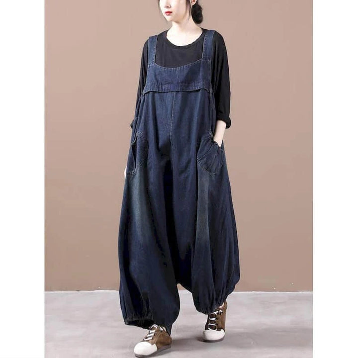 Oversized Denim Jumpsuit