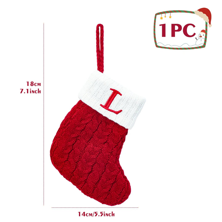 Personalized Christmas Letter Sock Decoration