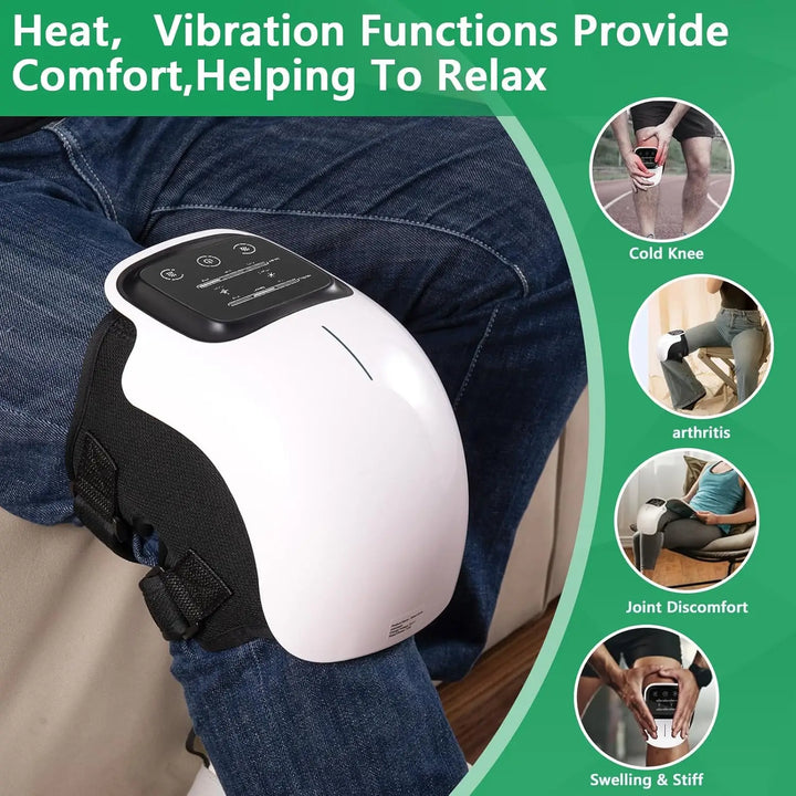 Knee-Nurse™ (1 x Device). FREE GIFTS: 1 x knee brace and one set of 6 stick-on heat patches