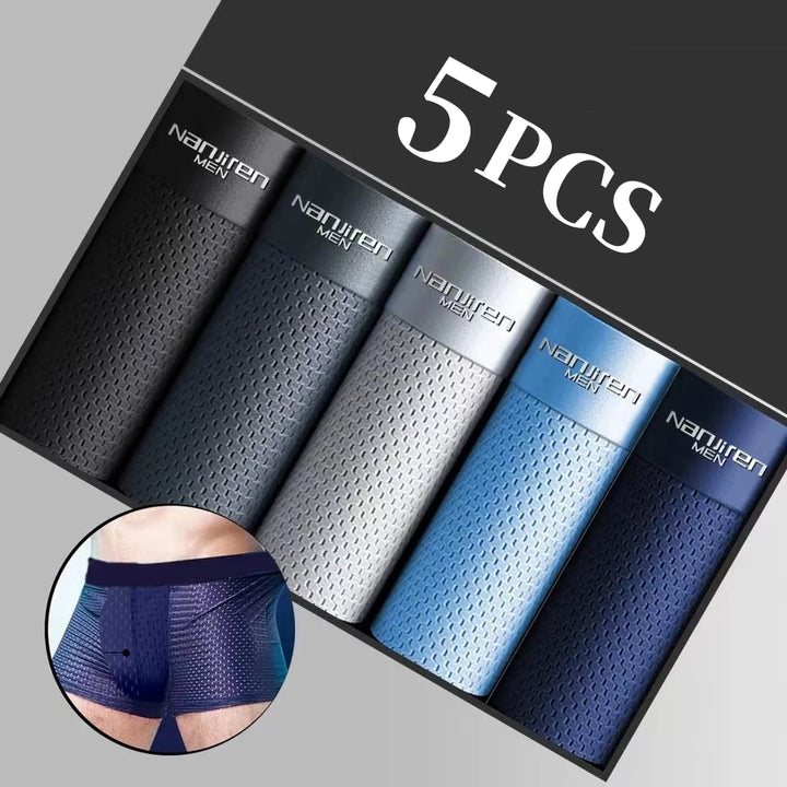 5Pcs Men's Bamboo Boxers