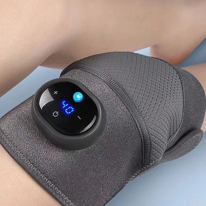 Heated knee massager