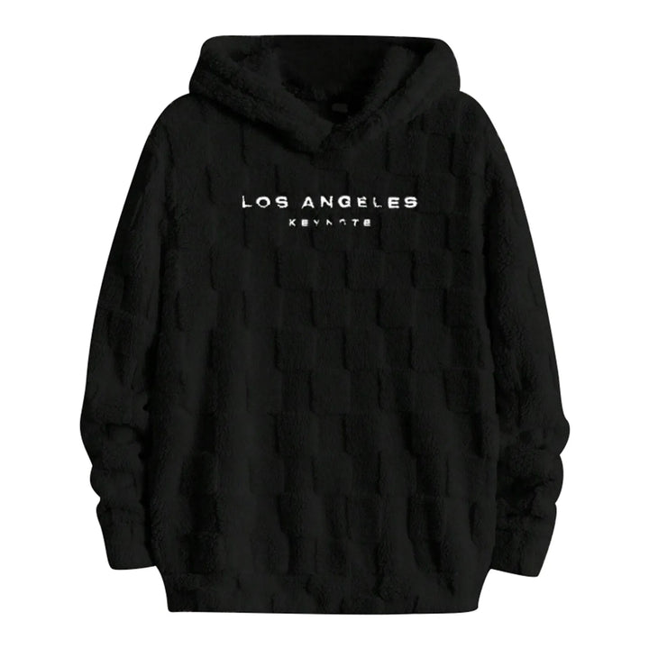 Hooded Loose Fit Fleece Pullover