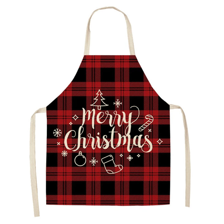 Linen Merry Christmas Apron