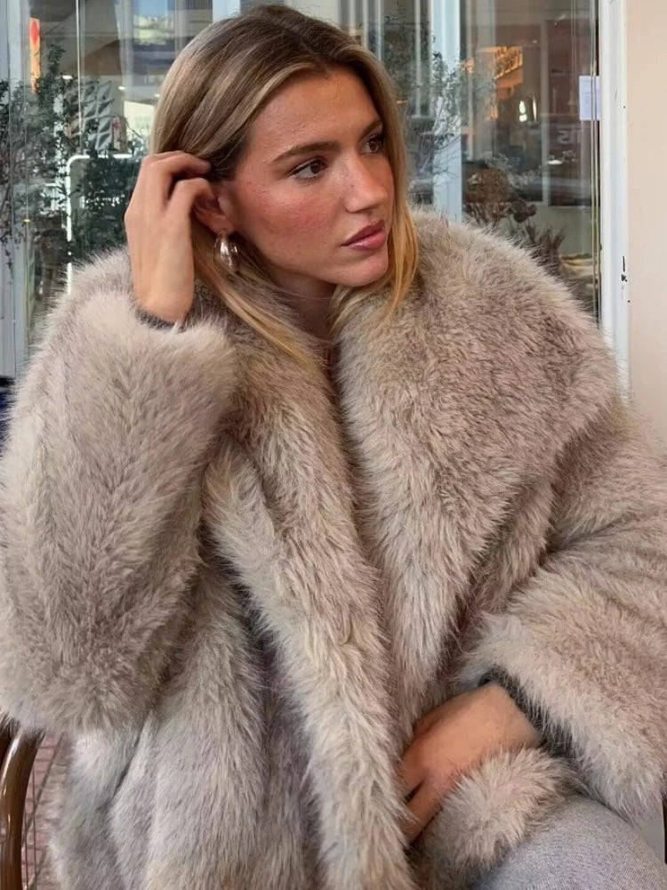 Faux Fur Cropped Jacket