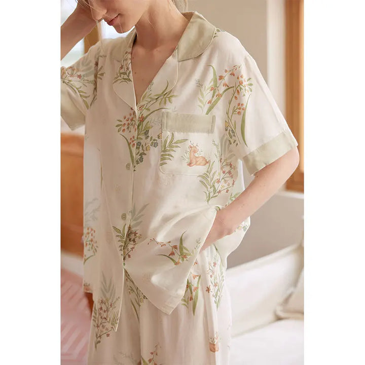 Jasmine | Leaf Bamboo Pyjamas