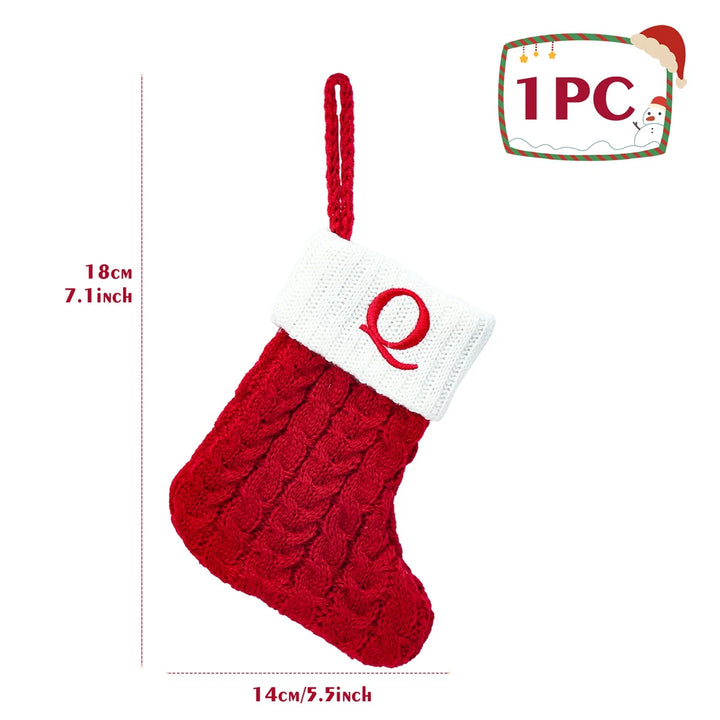 Personalized Christmas Letter Sock Decoration