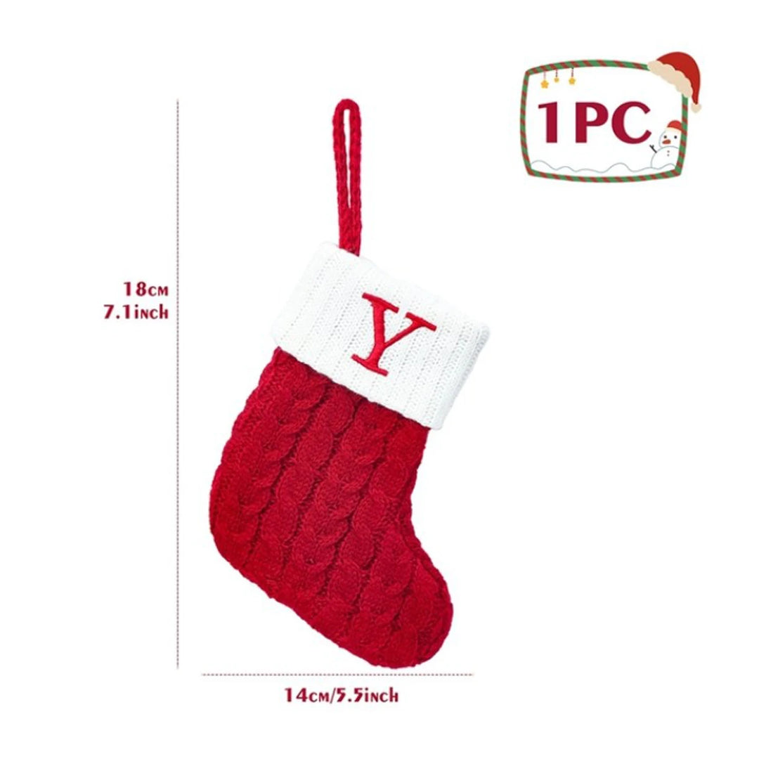 Personalized Christmas Letter Sock Decoration