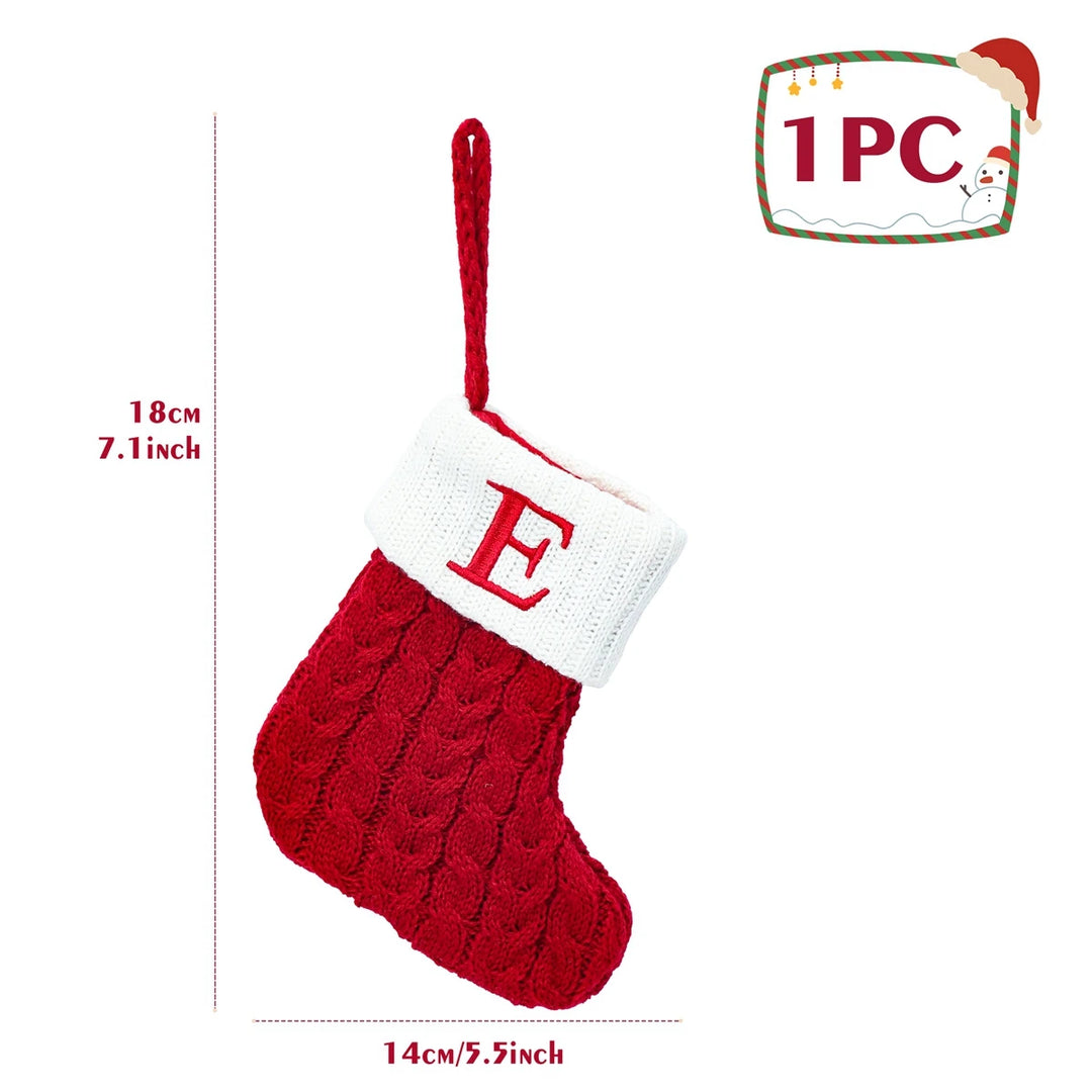 Personalized Christmas Letter Sock Decoration