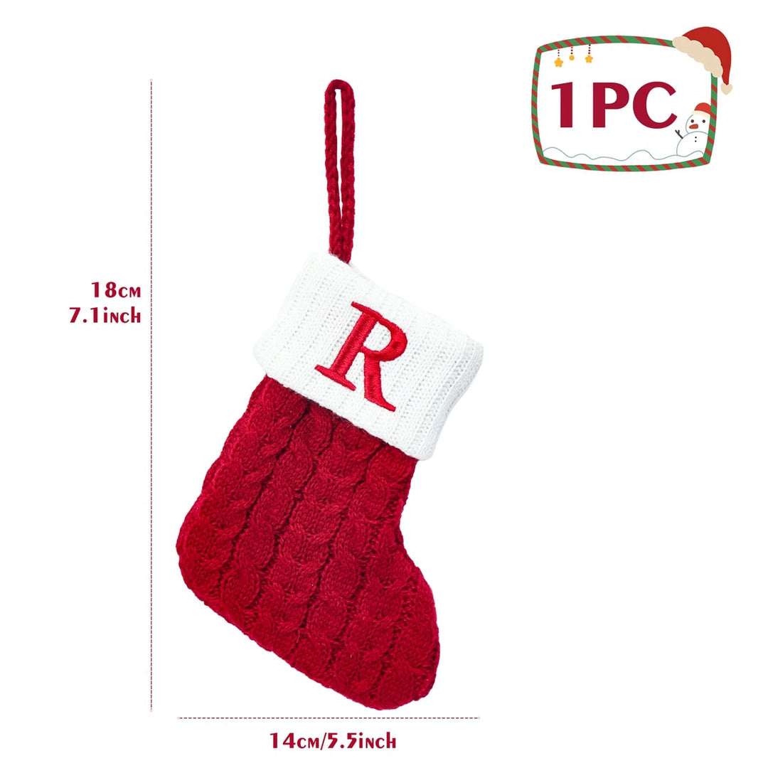 Personalized Christmas Letter Sock Decoration