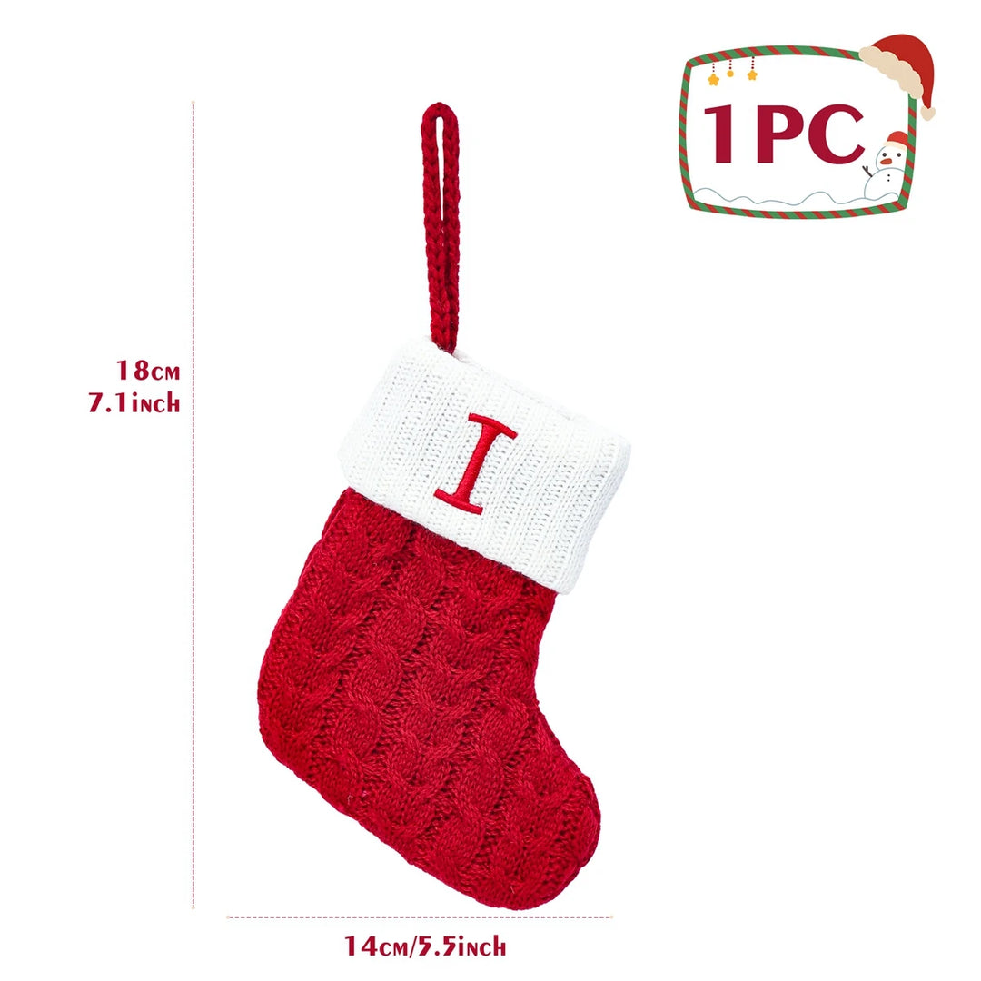 Personalized Christmas Letter Sock Decoration