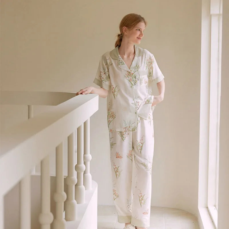 Jasmine | Leaf Bamboo Pyjamas