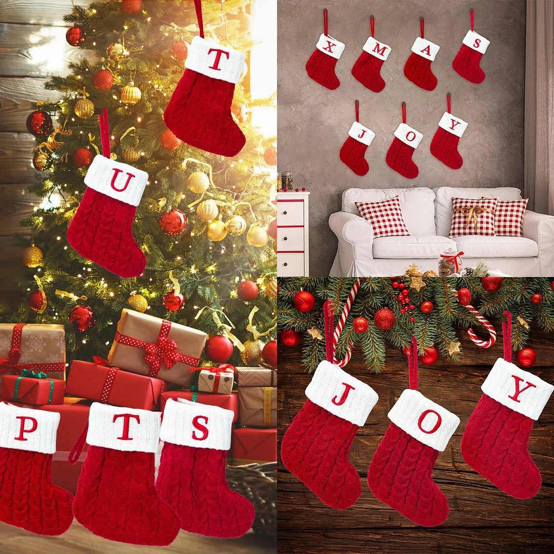 Personalized Christmas Letter Sock Decoration