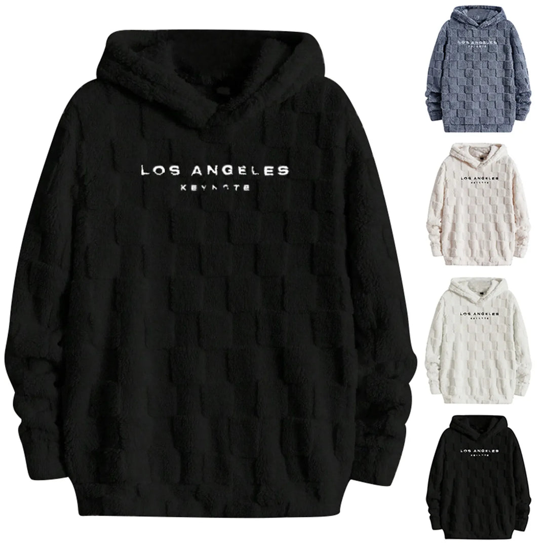 Hooded Loose Fit Fleece Pullover