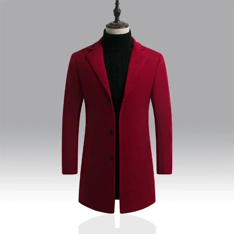 Men's Wool Blend Coat