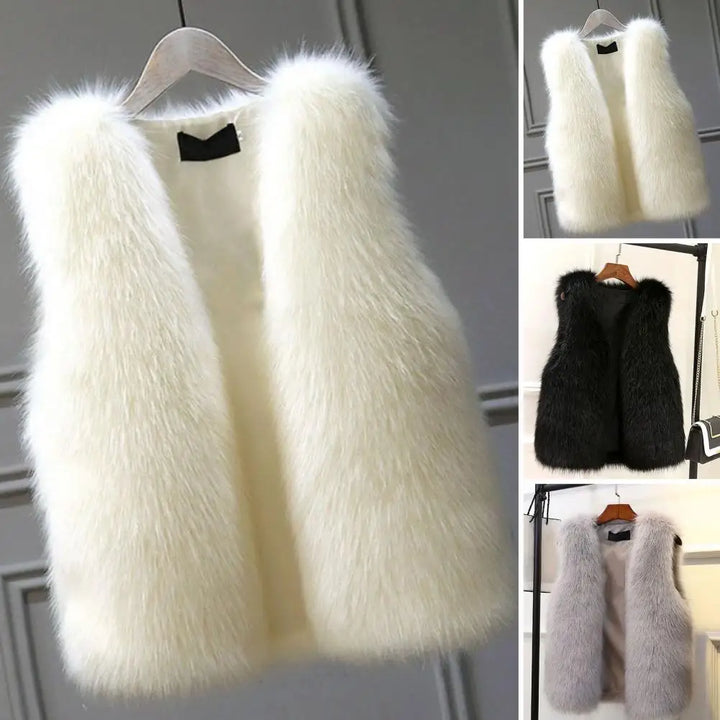 Amanda | Fluffy Faux Fur Vest