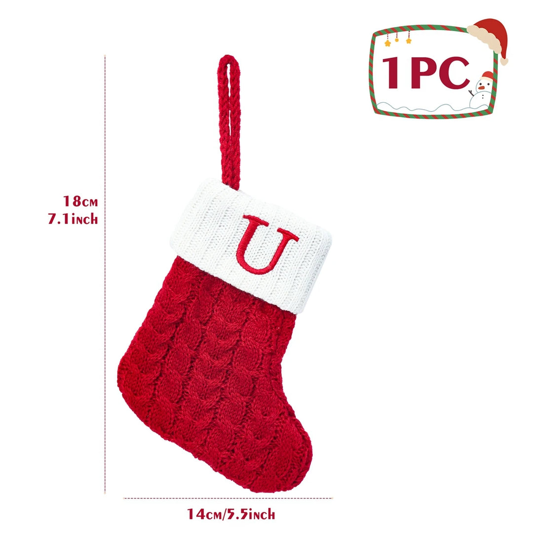 Personalized Christmas Letter Sock Decoration