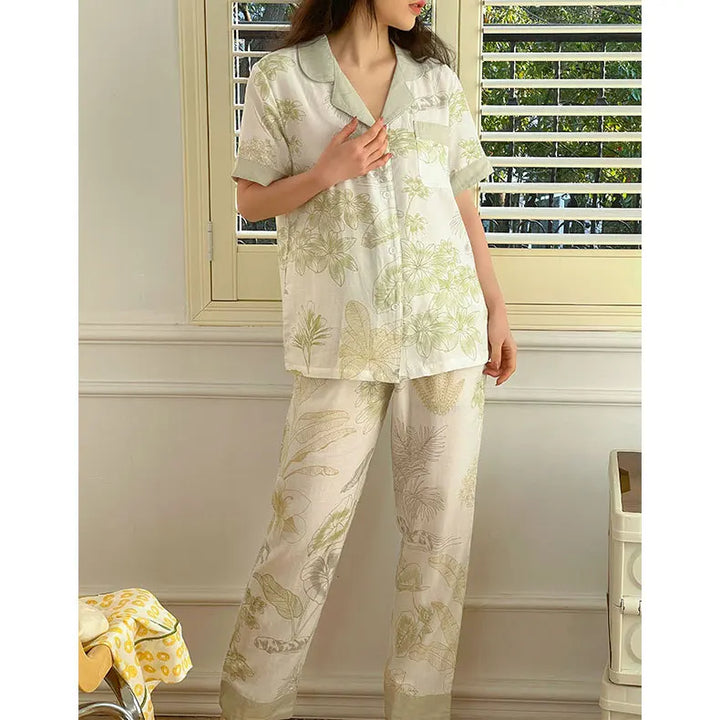 Jasmine | Leaf Bamboo Pyjamas