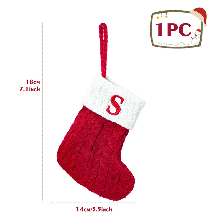 Personalized Christmas Letter Sock Decoration