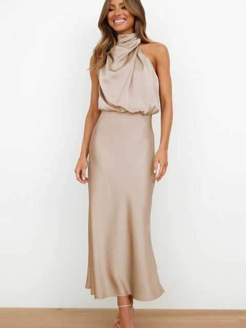 Diane |Off-the-shoulder elegant midi-dress