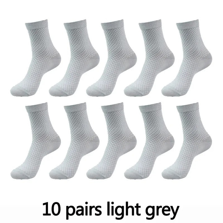 10 Pairs | Bamboo Fibre Socks | Long