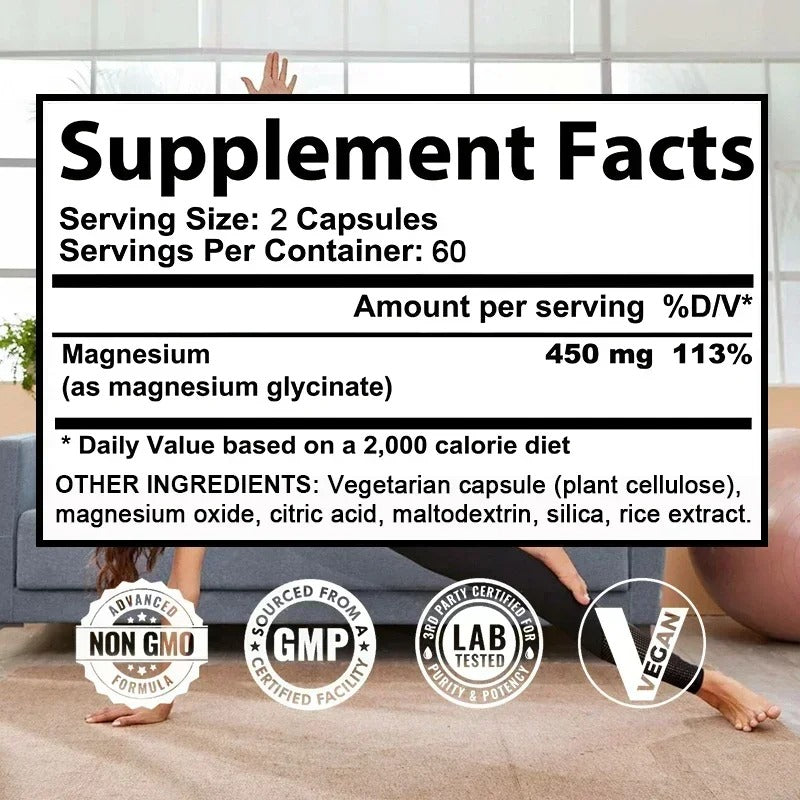 Magnesium Glycinate (120 bottle count)