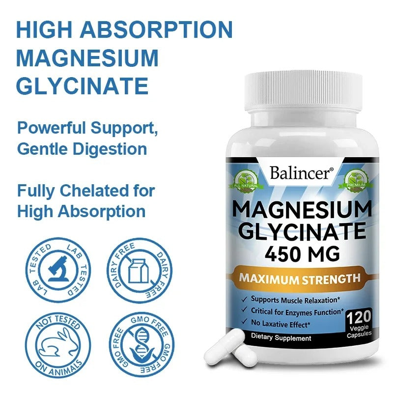 Magnesium Glycinate (120 bottle count)