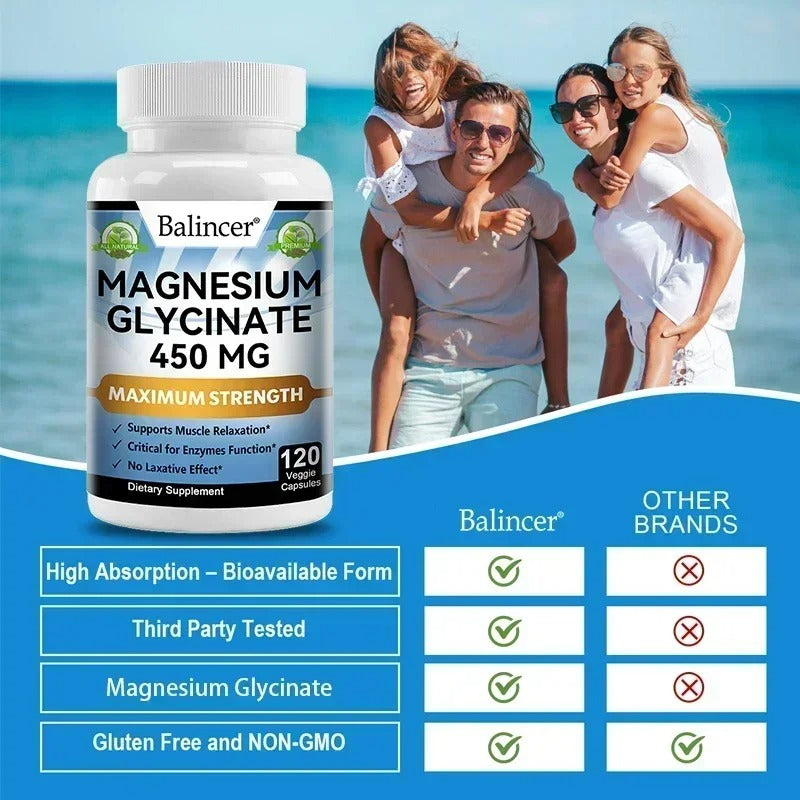 Magnesium Glycinate (120 bottle count)