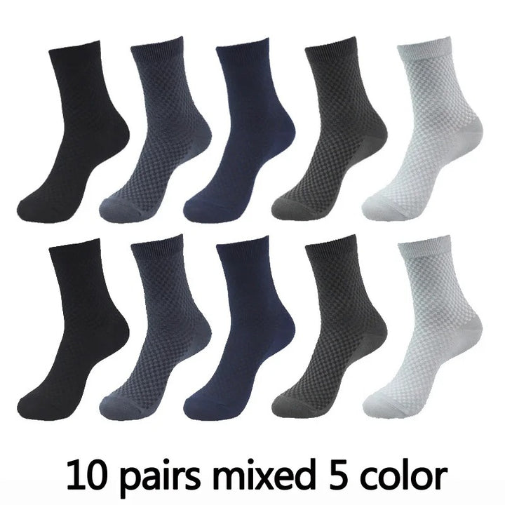 10 Pairs | Bamboo Fibre Socks | Long