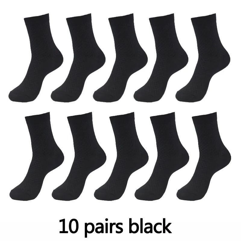 10 Pairs | Bamboo Fibre Socks | Long